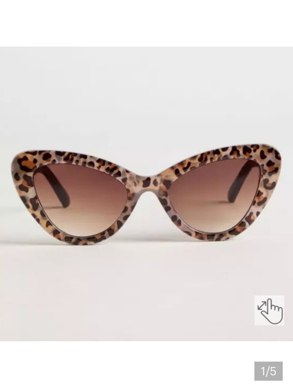 🆕️🐆 TORRID LEOPARD ANIMAL PRINT CAT EYE SMOKE LENS SUNGLASSES🐆